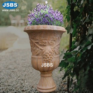 Acanthus Leaf Marble Planter, JS-P054